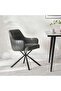 VEDETTE DINING CHAIR FABRIC - GREY