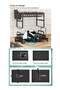 2 Tier Foldable Dish Drying Rack with Utensil Holder & Cutting Board Holder & Drainboard Tray, Rotatable Drainage System Scratch Resistant Frosted Baking Process Coatings, Large Black UK86279 - 6