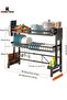 Large Capacity Dish Drainer Drying Rack Telescopic Adjustable Length Kitchen Rack Multifunctional Expandable Counter Organizer Over Sink Space Saver Dish Rack - 2 Tier - 5