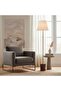 Mermax E27 Marble Base Floor Lamp with Pull Switch 42x165cm - Satin Brass/Red - 3