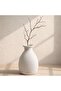 Ishi Terracotta Vase 14x14x23cm - White