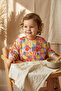 Long Sleeve Liquid-Proof Fruit Patterned Baby Food Bib - Blw Compatible with Pockets and Stain-Proof Feeding