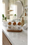 3-Piece Glass Wooden Ball Cover Stand Bathroom Organizer Set |   Bathroom Organizer - 2