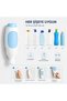 Squeezi 2-Pack (Bright White) Wall Mount Shower Dispenser and Organizer for Shampoo and Soap Bottles, Silicone Reservoir - White - 3