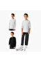 Boys Crew Neck T-shirt - Cotton - Long Sleeves - Set of 2