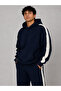 Men's Striped Detsyli Hooded Pocket Sweatshirt
