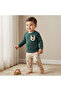 Cotton Long Sleeves Pyjama Set with Tiger Applique