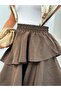 Women's Tensel Modal Fabric Layered Ruffled Maxi Skirt - 51932 - 6