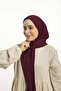 Ready-To-Wear Practical Snap-On Shawl Sandy - Snap-On Hijab Women's Shawl-Burgundy - 4