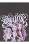 Gray K-Pop Demon Hunters Printed Girls' T-Shirt - 2