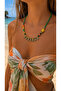Natural Stone Leaf Figured Bohemian Necklace – Handmade Ethnic Design Women's Necklace - 2