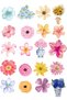 Mixed 40 Kinds of Flower Stickers Set Bullet Journal and Scrapbook - 2