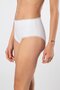 Women's Lycra Ribbed Lace High Waist Panties 2-Pack 929/White - 4