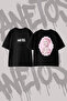 Ariana Grande_146 Design Back Printed Cotton Black Oversize T-Shirt