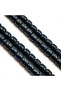 Faturan Bakistanaa Rosary 99 Beads 7.5mm Deep Navy Blue Prayer Beads Tasbih 40g Royal Blue Silk Tassel - 4