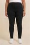 Women's 3-Piece Plus Size High-Waisted Cotton Lycra Shaping Long Leggings - Non-See-Through Stretchy Casual Leggings - 4