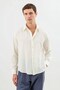 Ecru Cotton Relax Fit Men's Shirt - 2