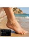 316L Stainless Steel Double Row Butterfly Figured Women's Anklet – Elegant Minimalist White Butterfly Deta