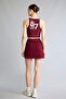 Ultra Soft Cotton Standard Fit Modal Burgundy Mini Skirt H2002Ax26Au - 7
