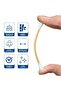300Pcs Wooden Cotton Buds Bamboo Cotton Swabs Double-Ended-White in Round Plastic Container - 3