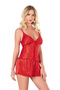 Petrol Blue Satin Babydoll Shorts Set - 2