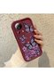 Xiaomi Mi 13 Lite Compatible Case Camera Protector Claret Red Silicone Couple Phone Case Butterfly Pattern