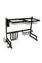 Over The Sink Dish Drying Rack Organizer Black - 4