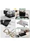 Dish Drainer Rack, Dish Drainer with Drip Tray and Drainer Mat, Stainless Steel Dish Rack with Utensil Holder, Swivel Spout, Draining Board for Kitchen Counter, Black, 2 Tier - 3