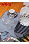 Rack And Microfiber Dish Drying Mat,Space-Saving Drain Rack For Easy Storage,Kitchen Ware Storage With Dish Rack