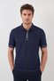 Cotton Regular Fit Half Zip Polo t Shirt Men's Polo Collar t Shirt 5904073 - 2