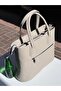 Genuine Leather Women's Shoulder and Handbag Tote – with Compartments and Long Strap - 2