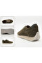 Genuine Nubuck Suede Leather Thermoactive Sole Top Quality Odorless Green Men's Sneaker Te0125 - 3