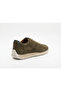 Genuine Nubuck Suede Leather Thermoactive Sole Top Quality Odorless Green Men's Sneaker Te0125