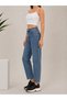 Julia Trend Pamella Blue Snow Wash High Waist Mom Fit Jean Pants Women's Denim Trousers (2026) - 2