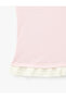 Slim Fit Color Contrast Layered Round Boat Neck Short Sleeve T-Shirt - 3
