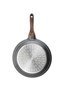 2 Piece Swiss Granite Skillet Set, 20 and 26 CM, Non-stick, Oven Safe & Dishwasher Safe, Induction Compatible, PFOA PFOS Free - Dark Grey - 2