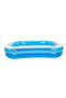260cm Rectangular Inflatable Family Pool, Easy Setup, Blue