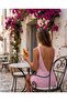 Deep Backless Mini Dress with Gathered Sides - 6
