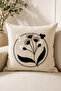 Decorative Punch Throw Pillow Cover Linen Fabric with Hidden Zipper 43X43