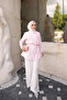Pink Front Detailed Waist Tie Shirt - 2