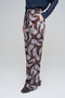 Women's Shawl Patterned Tie-Waist Palazzo Trousers - 2