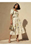 PRINTED BALLOON HEM SKIRT - 3