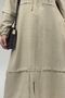 63012 large size elastic sleeve hooded melange linen cap - mink - 3
