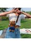 Teddy Bear Brown Moonlight Plush Shoulder Bag Crossbody Women's and Children's Sling Bag - 7