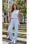 Sleeveless Crop Top & Wide-Leg Combed Cotton Pants Set - 3