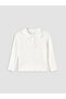 White Baby Collar Girl's T-Shirt - 3