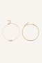 Women's Gold Color 2-Piece Steel Bracelet H2258Axns