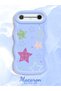 Tecno Pova Slim Compatible Case Camera Protector Blue Silicone Couple Phone Case Star Pattern - 2