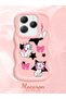 Infinix Hot 40 Compatible Case Camera Protector Pink Silicone Couple Phone Case Character Pattern - 2