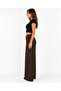 Women's Brown Woven Trousers-P193 - 2
